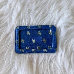 Dooney & Bourke Royal Blue ID Card Holder with Logo